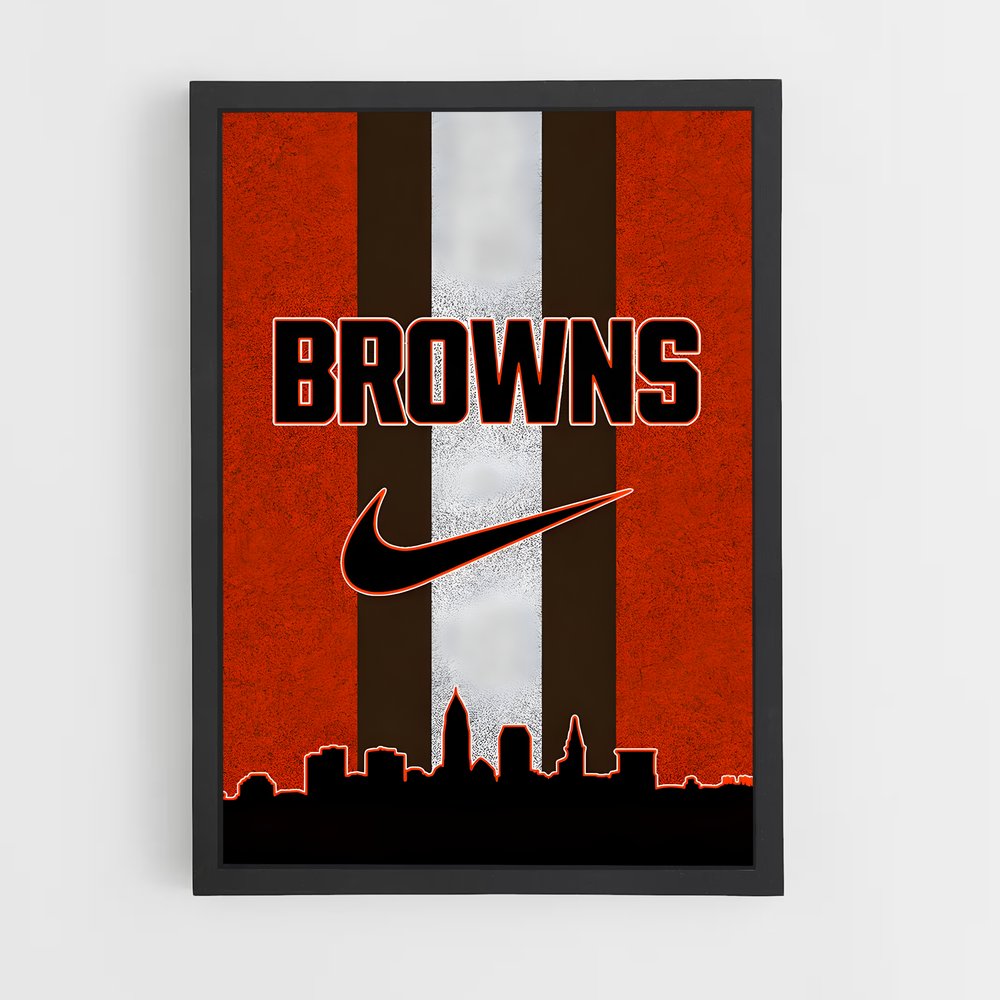 Poster Orange et Brun (vue 2)